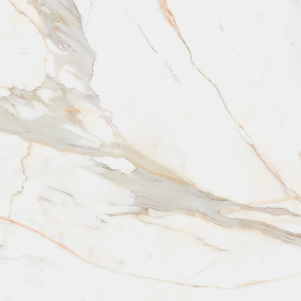 Tuile en céramique porcelaine - Collection CALACATA BLANC PUR disponible en 3 tailles, 3 couleurs et 2 finitions.