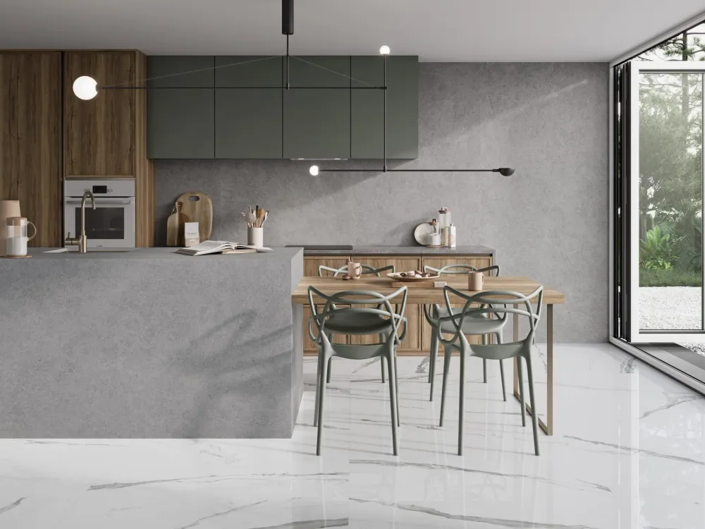 Tuile de céramique porcelaine - Collection CR.MOLEANOS disponible en 3 tailles, 2 couleurs et 1 finition.