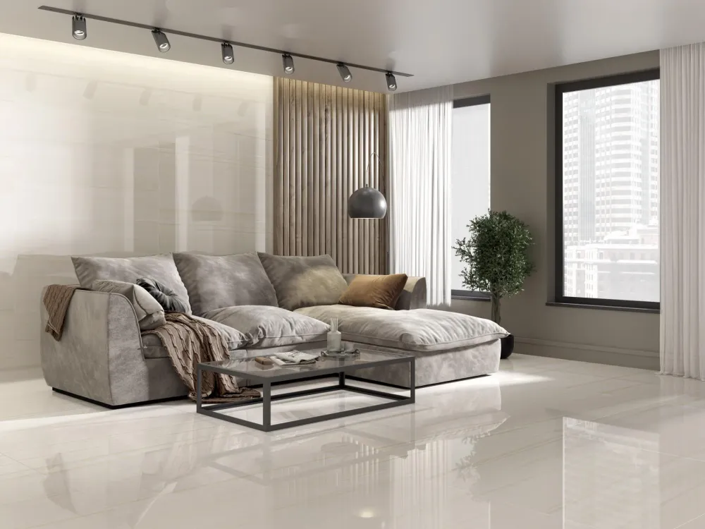 Tuile de céramique porcelaine - Collection DOLOMITE disponible en 3 tailles, 2 couleurs et 1 finition.