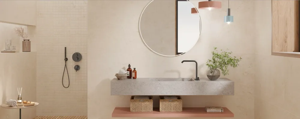 Tuile de céramique en porcelaine - Collection LAB. STONE ART disponible en 1 taille, 3 couleurs et 1 finition.
