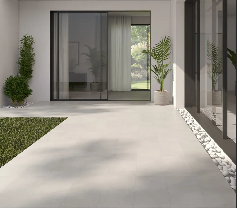 Tuile de céramique porcelaine - Collection PRO MAX CEMENT disponible en 2 tailles, 2 couleurs et 1 finition.