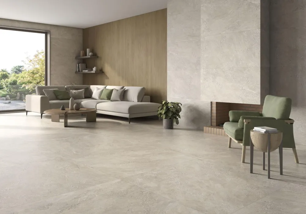 Tuile de céramique porcelaine - Collection SOULAND disponible en 3 formats, 2 couleurs et 1 finition.