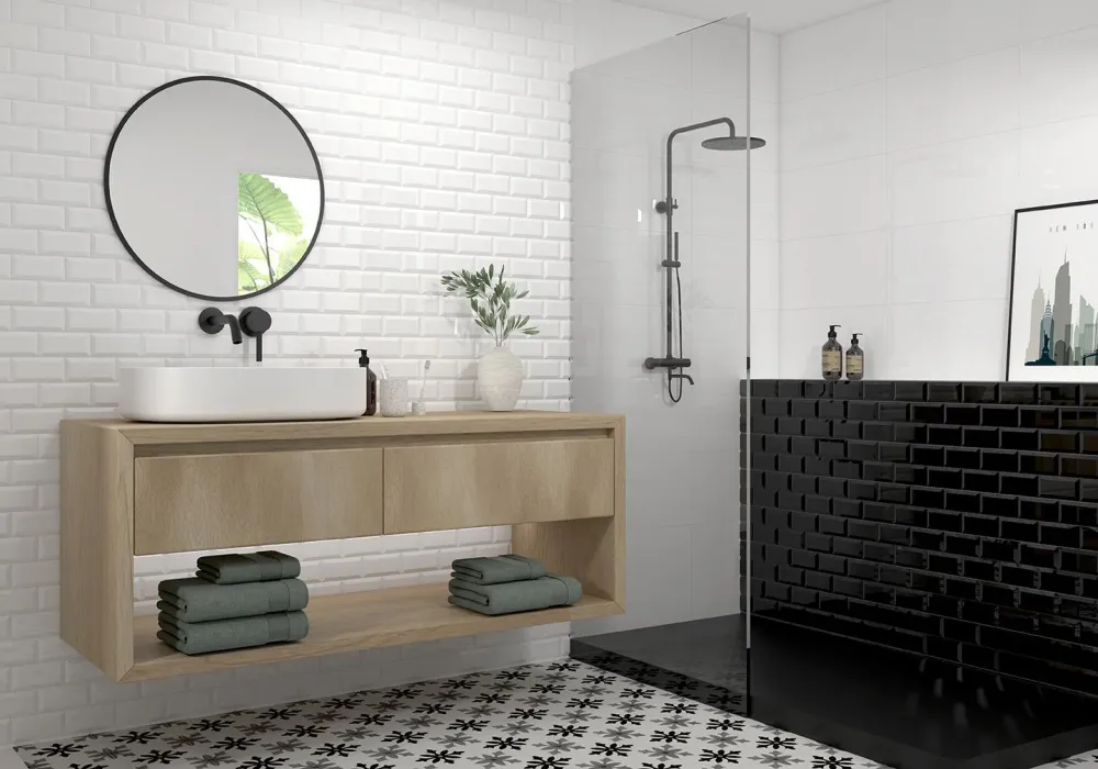 Tuile en céramique en porcelaine - Collection SUBWAY disponible en 1 tailles, 3 couleurs et 1 finition.