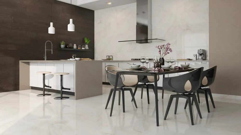 Tuile de céramique porcelaine - Collection TRESANA disponible en 2 tailles, 1 couleur et 2 finitions.
