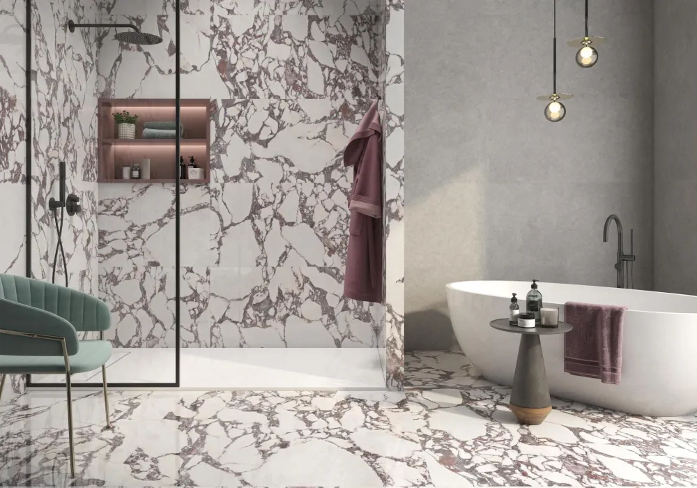 Tuile en porcelaine - Collection VIOLA disponible en 1 tailles, 1 couleurs et 1 finition.