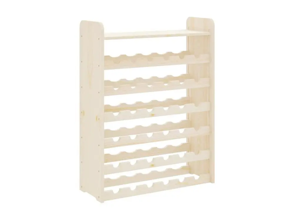Industriel Robust Casier à vin et panneau supérieur 67,5x25x87 bois pin massif