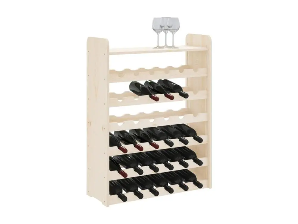 Industriel Robust Casier à vin et panneau supérieur 67,5x25x87 bois pin massif