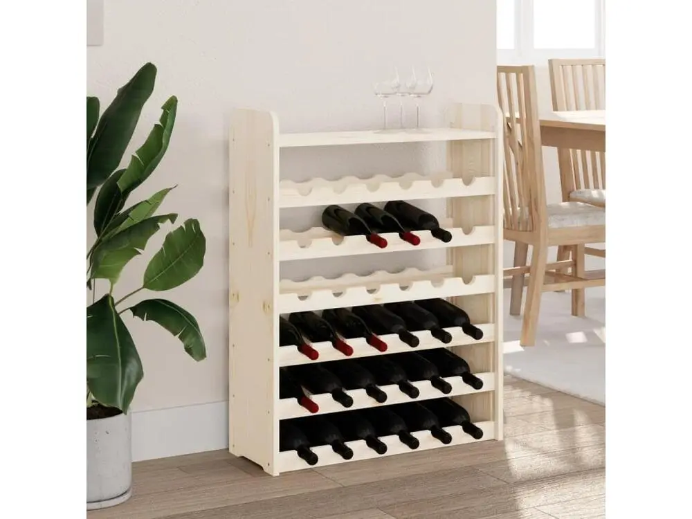 Industriel Robust Casier à vin et panneau supérieur 67,5x25x87 bois pin massif