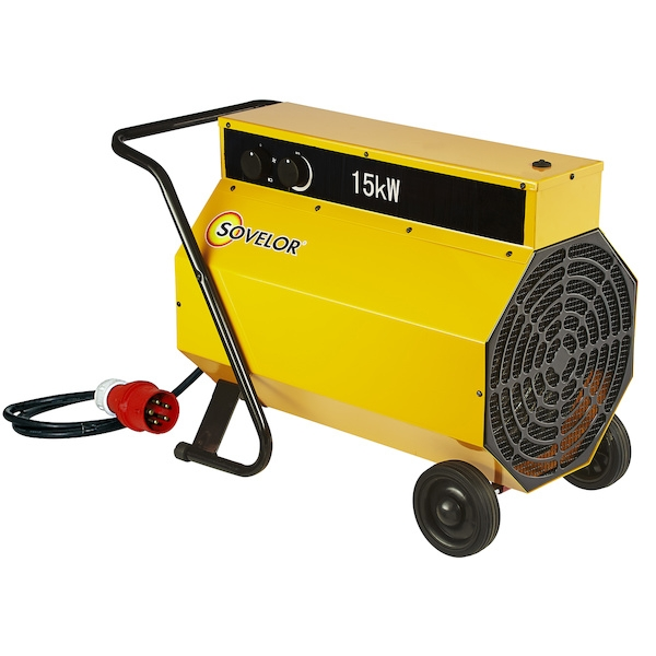 Chauffage électrique C15 - Puissance : 15 kW - Débit d'air : 1050 m³/h - SOVELOR (Classe ++)