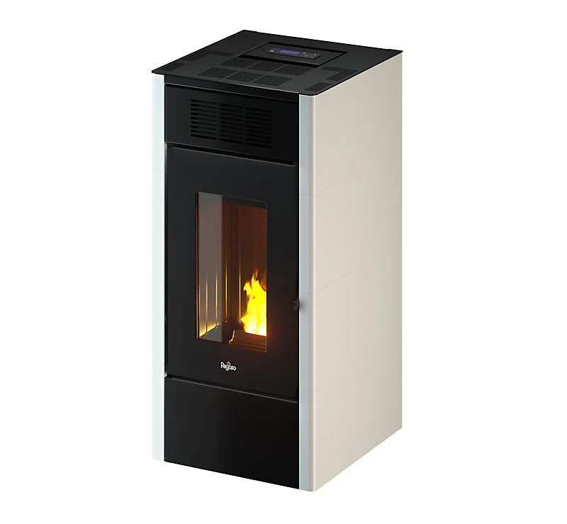 Détecteur de CO2 Poêle à pellet Pegaso Saba blanc 14 kW