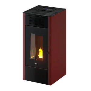 Haute Performance Poêle à pellet Pegaso Saba bordeaux 14 kW