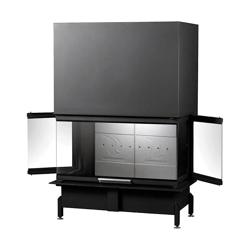 Insert de cheminée 100 CM EVO U LD 14kW compatible avec domotique