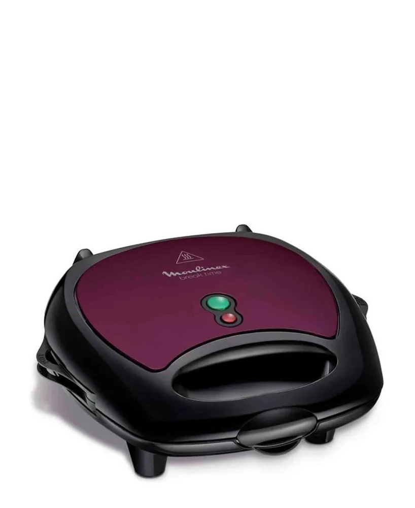 Moulinex Break Time 700w Waffle & Sandwich Grill - Mauve