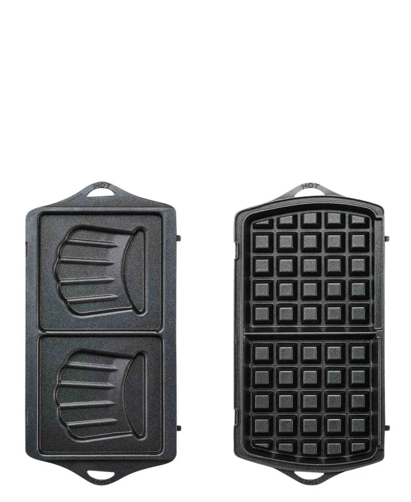 Moulinex Break Time 700w Waffle & Sandwich Grill - Mauve