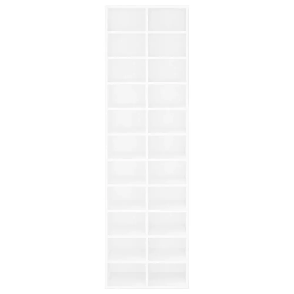 Armoire à chaussures range chaussures rangement meuble entrée couloir salon 54 x 34 x 183 cm bois d'ingénierie blanc 02_00...