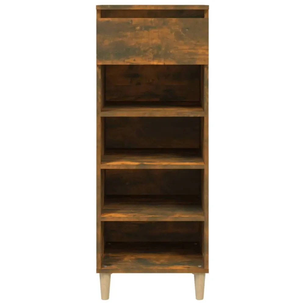 Armoire à chaussures range chaussures rangement meuble entrée couloir salon 40 x 36 x 105 cm bois d'ingénierie brun 02_002...