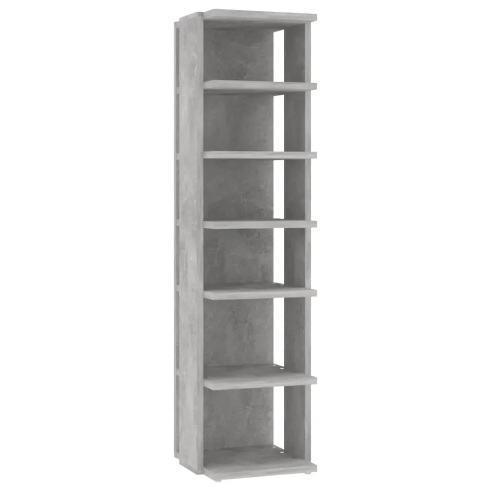 Armoire à chaussures range chaussures rangement meuble entrée couloir salon 27,5 x 27 x 102 cm bois d'ingénierie gris 02_0...