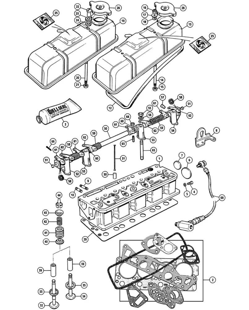 VALVE, EXHAUST, NORMAL, 29.8mm