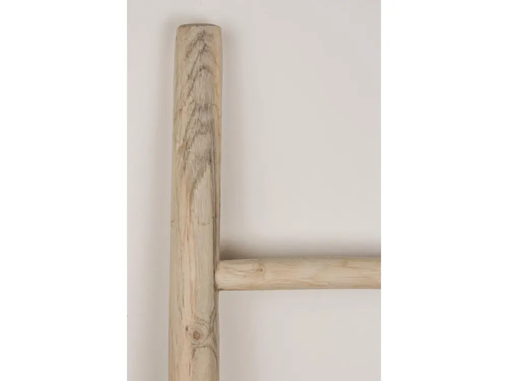 Marchepied pliant Miring - Échelle décorative - Teck 45*5*150