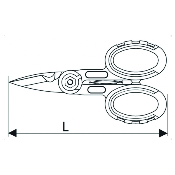 Certifié CE Ciseau d'électricien avec manche bi-matière - 145 mm - EXPERT