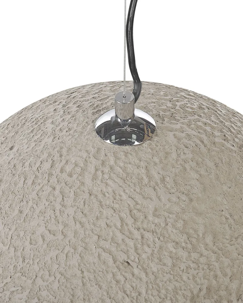 Concrete Pendant Lamp Grey TANANA avec batterie rechargeable