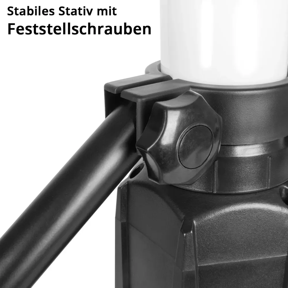 STAHLWERK Projecteur de chantier à LED 360° TBS-100 ST | 100 watts | 7 500 lumens | Couleur lumière du jour 5 000 K | IP44...