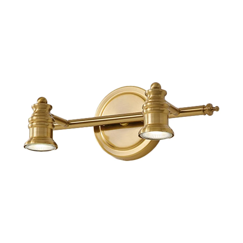 Applique encastrable Applique murale linéaire en laiton pour miroir de salle de bain, éclairage usuel en métal à 2/3/4 amp...