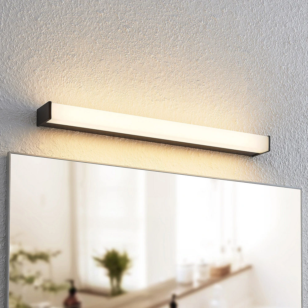 Applique à LED intégrée Lindby Ulisan lampe salle bain LED angles 58,8 cm