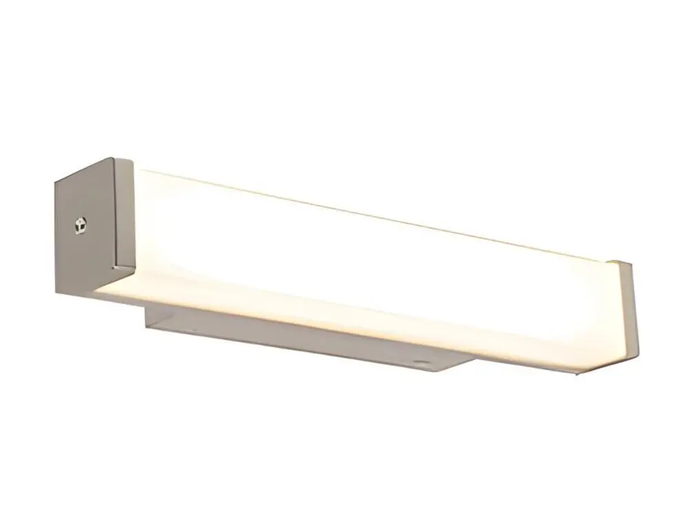 Applique pour couloir Applique de salle de bain en acier 32 cm avec LED IP44 - Cascada