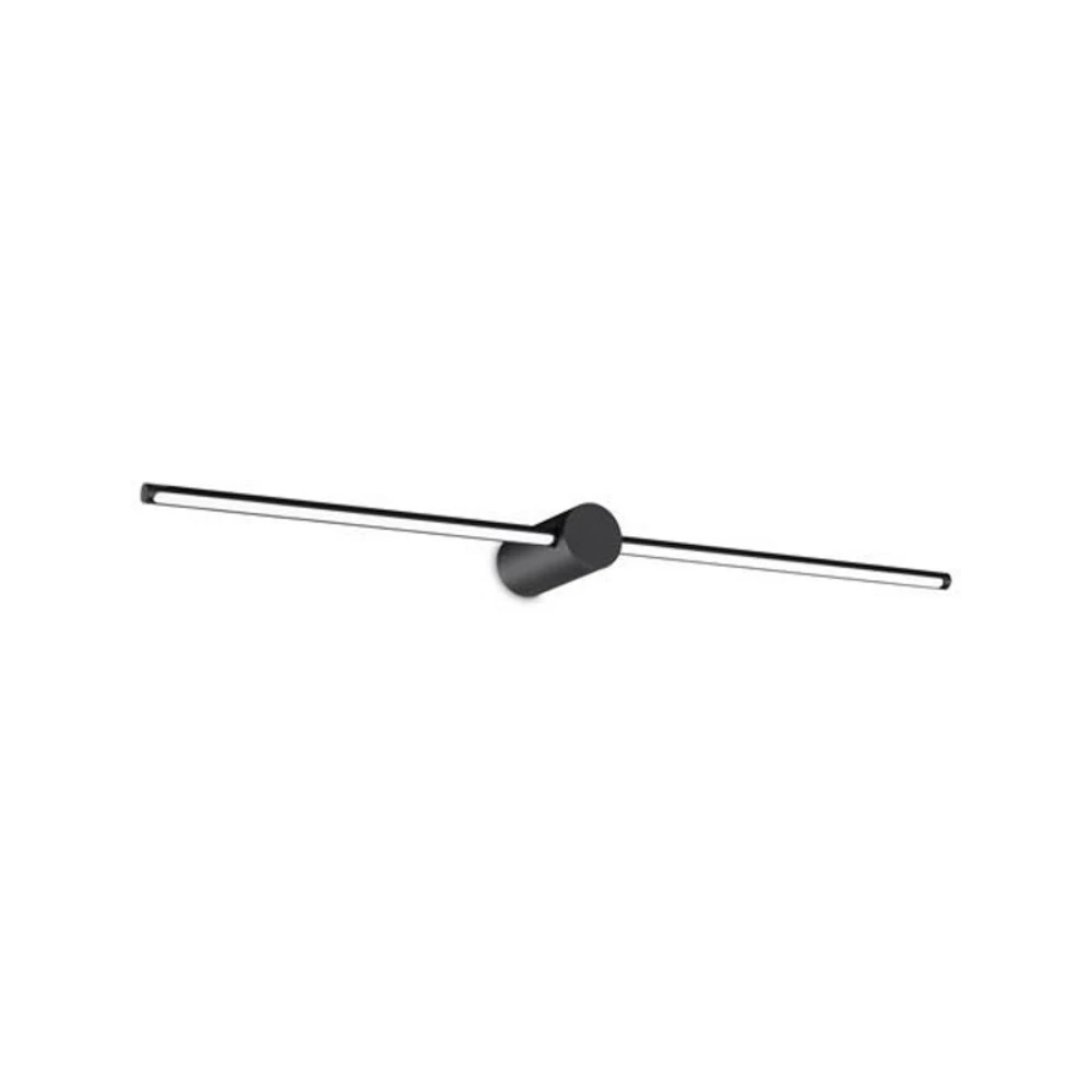 Applique de salle de bain Ideal Lux applique murale LED pour salle de bain Filo noir largeur 75 cm