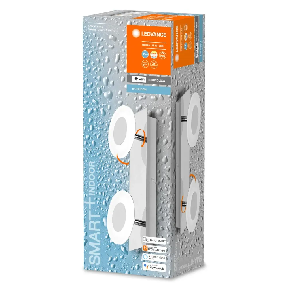 Applique à variateur Lampe murale LED 15W Wi-fi intelligente miroir salle de bain IP44 LEDVANCE