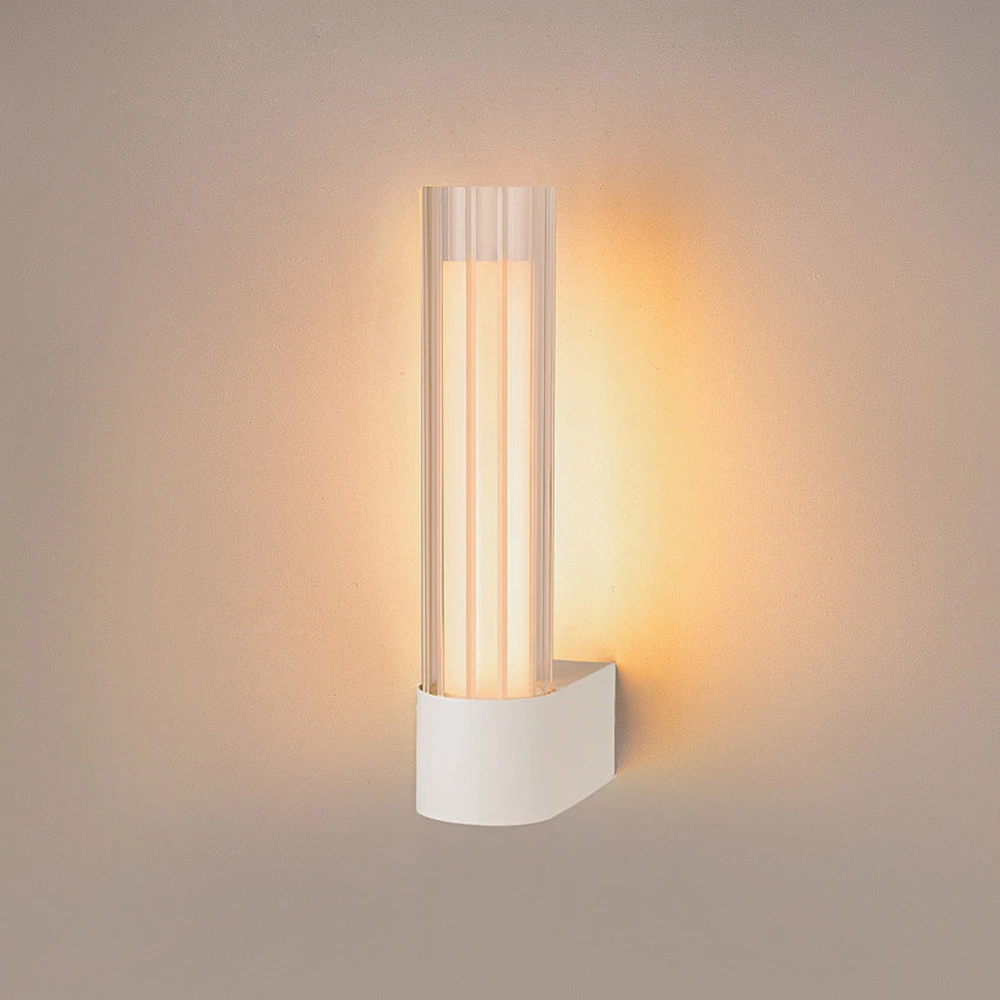Applique à variateur SLV Applique murale LED pour salle de bain Lygant unique, blanc, aluminium