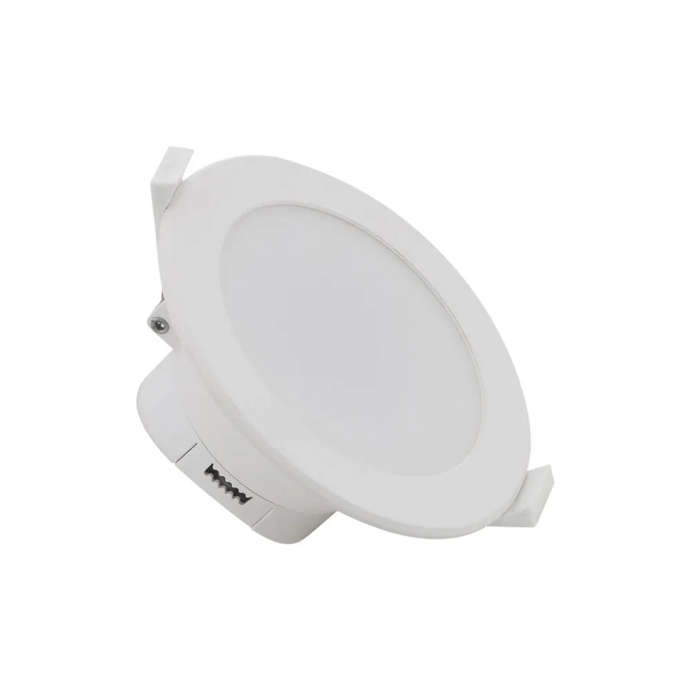Éclairage LED circulaire 10W salle de bain IP44 découpe 88mm pour couloir et escalier
