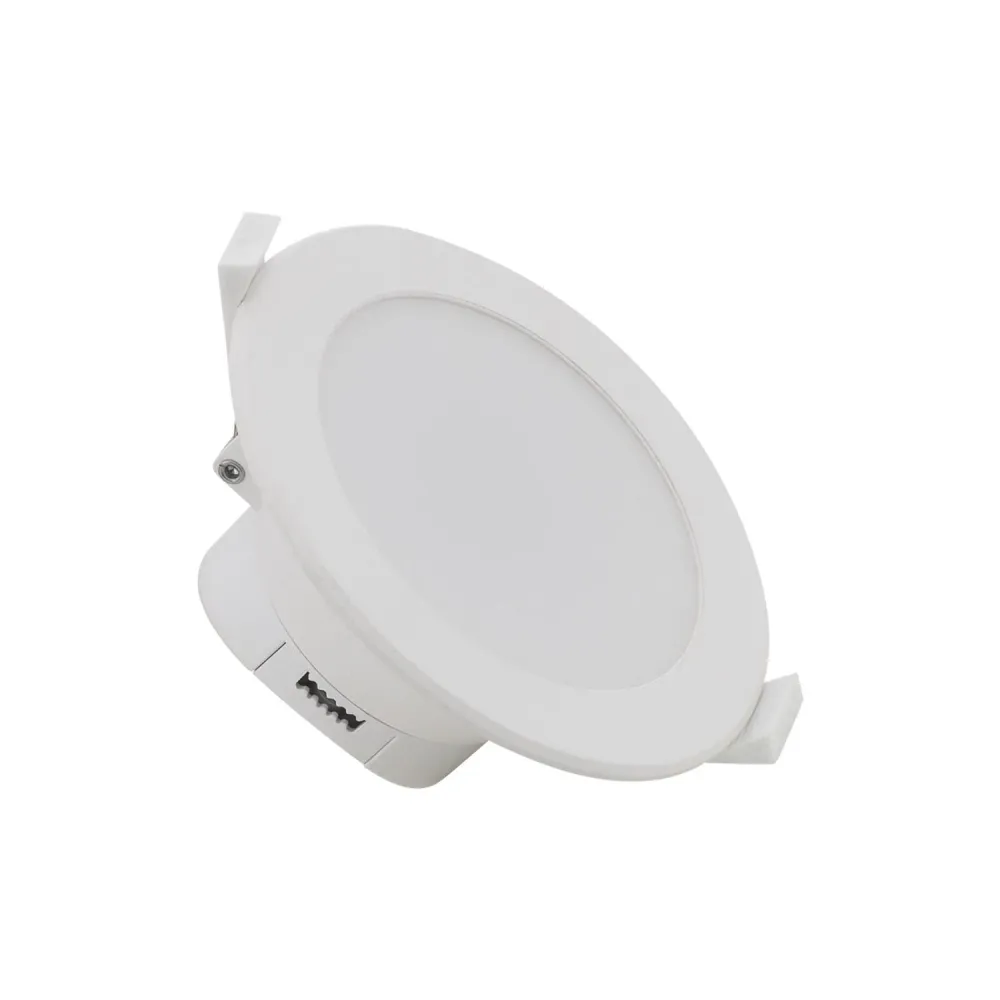 Éclairage LED circulaire 10W salle de bain IP44 découpe 88mm pour couloir et escalier