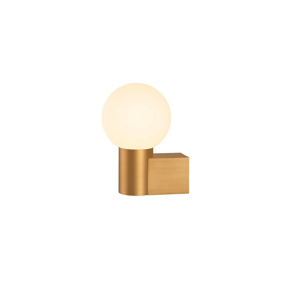 Design Contemporain SLV Applique murale pour salle de bain Varyt, couleur laiton, aluminium