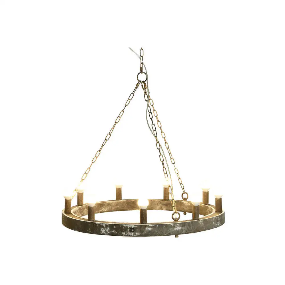 Ceiling Light DKD Home Decor Fir Metal Rétro (78 x 78 x 13 cm)