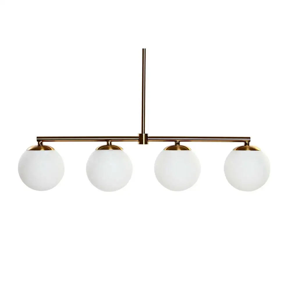 Ceiling Light DKD Home Decor Golden Blanc pur (82 x 15 x 20 cm)