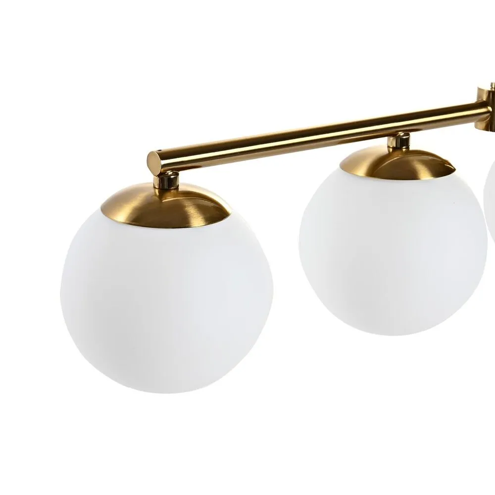 Ceiling Light DKD Home Decor Golden Blanc pur (82 x 15 x 20 cm)