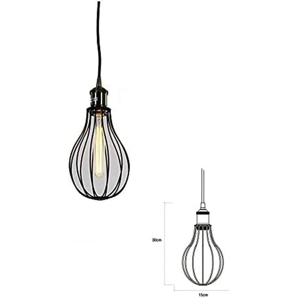 Ceiling Light EDM Ceiling Light Métallique 60 W (15 x 30 cm)