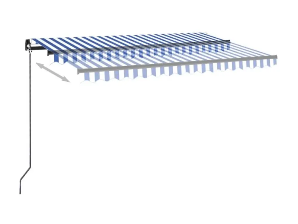 Lampe à lave Auvent automatique capteur de vent/LED 450x300 Bleu et blanc