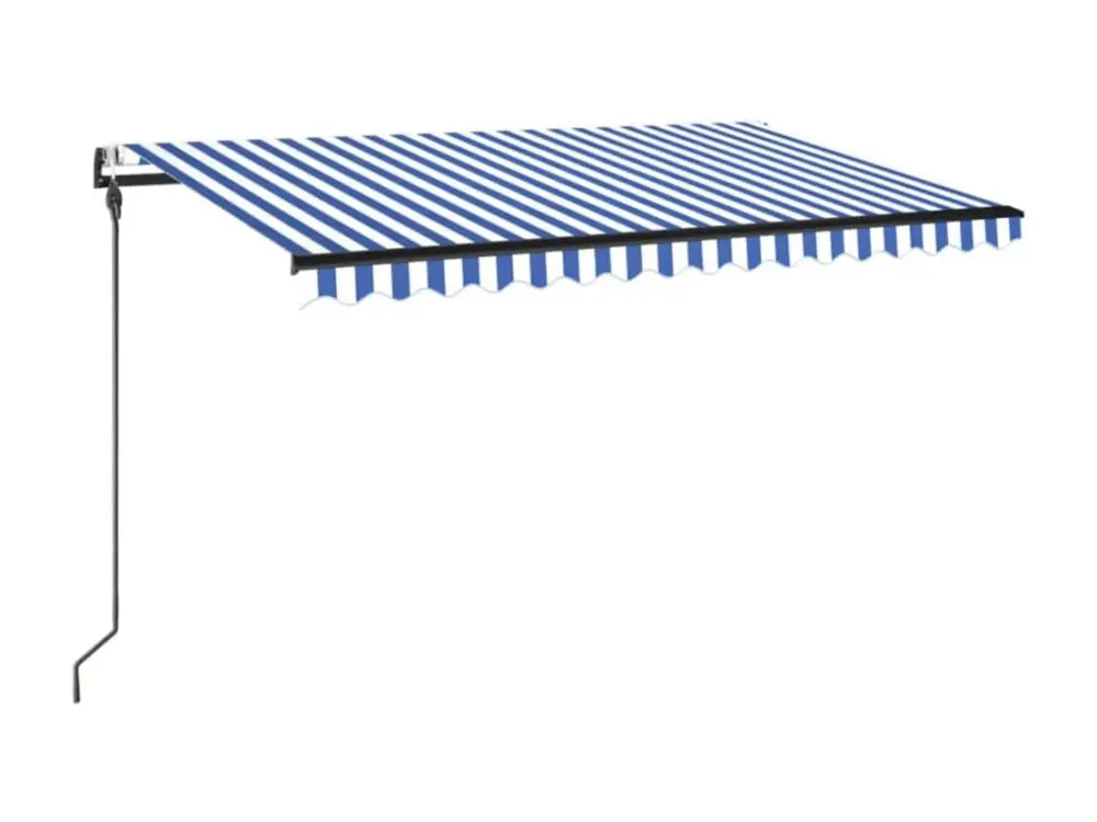 Lampe à lave Auvent automatique capteur de vent/LED 450x300 Bleu et blanc