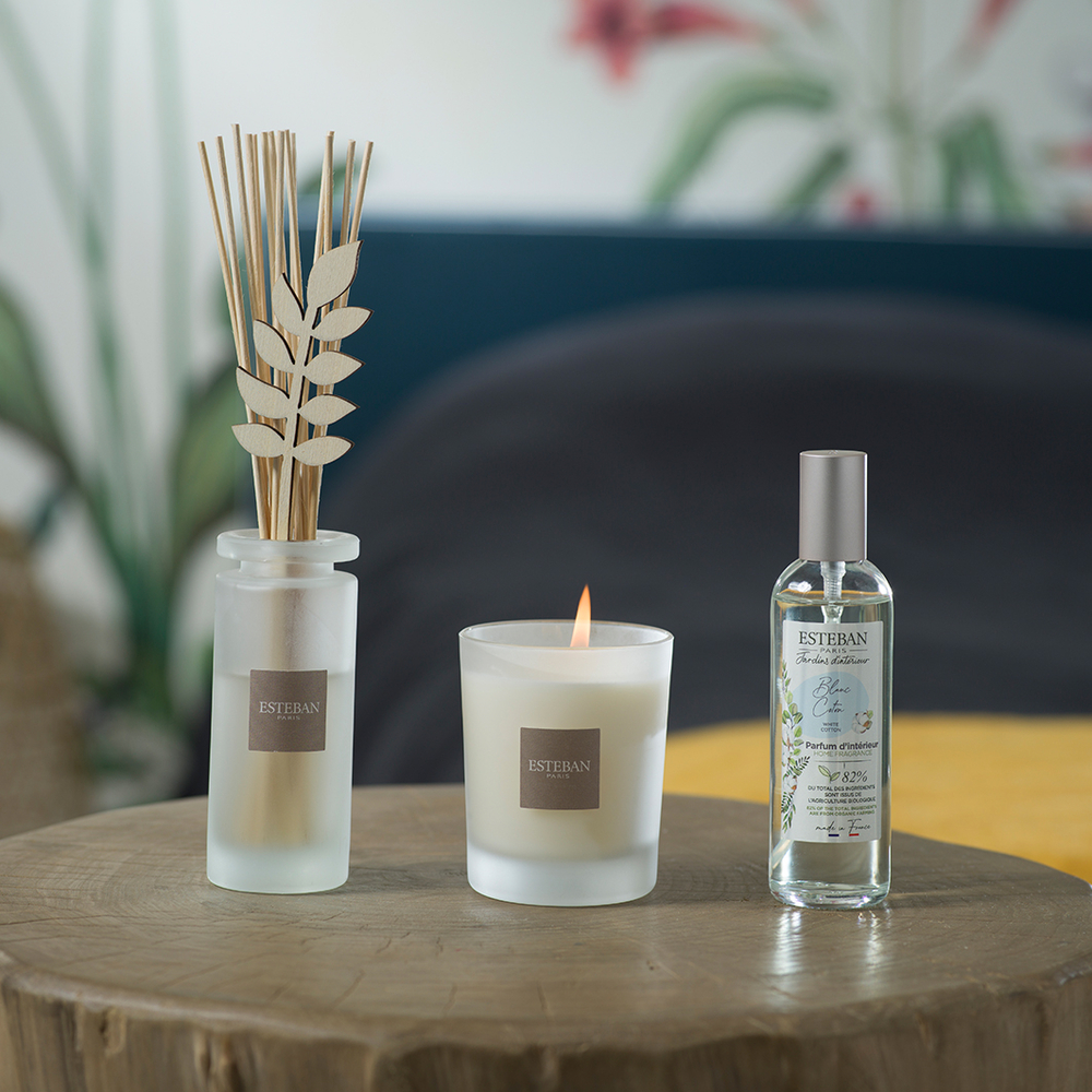 Lampe à lave Vaporisateur d'ambiance 100 ml Blanc coton