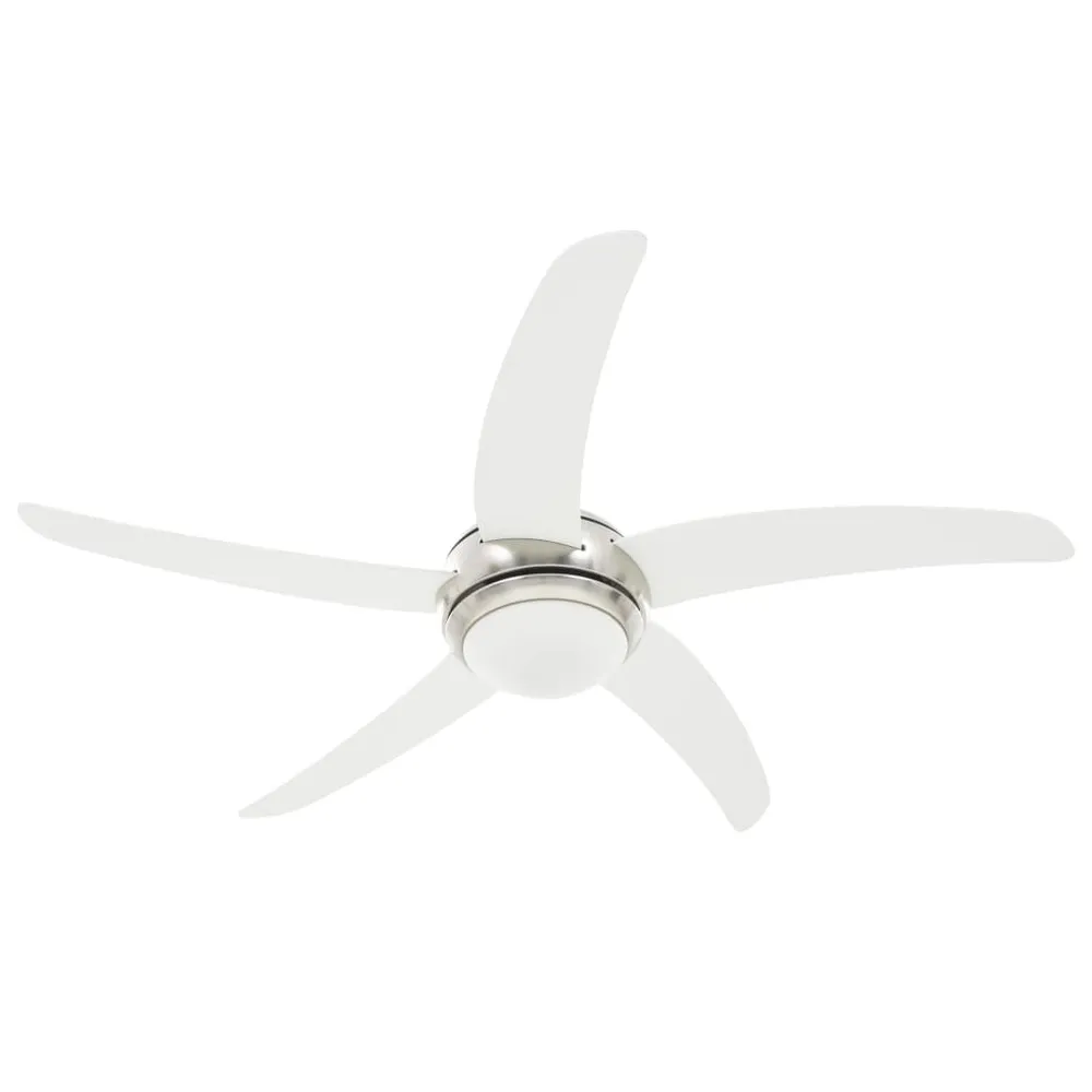 Ventilateur de plafond orné avec lampe 128 cm Blanc pour fêtes et événements