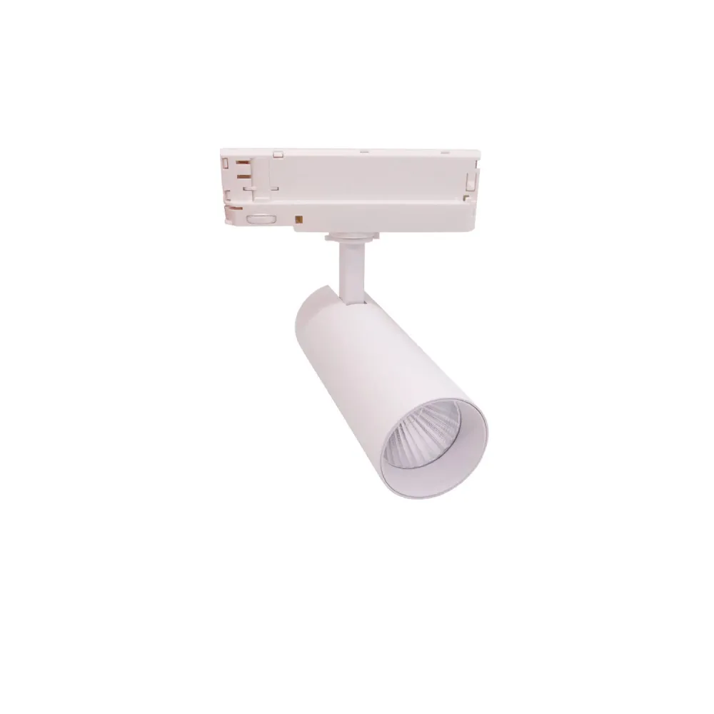Projecteur LED pour rail triphasé 20W Carlo CCT couleur blanche