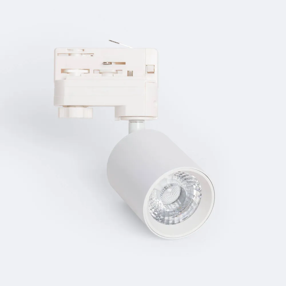 Projecteur LED sur rail triphasé 10W modulable Mallet couleur blanche