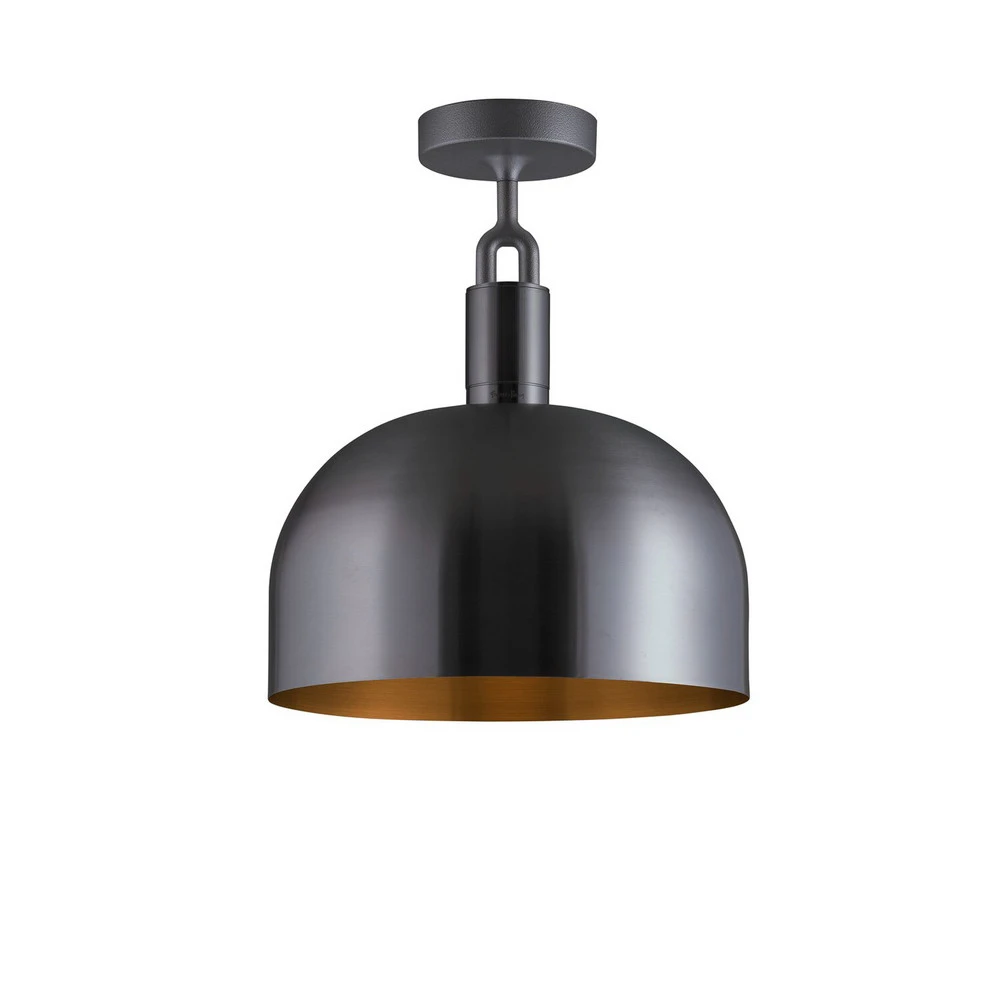 Buster + Punch Forked plafond acier Gunmetal Ø 34 cm Design Scandinave