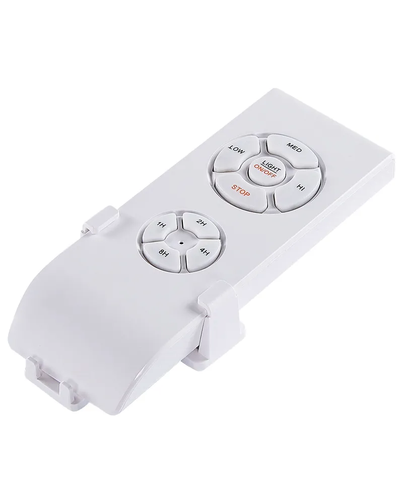 Ceiling Fan Light Blanc pur and Light Wood LOGAN
