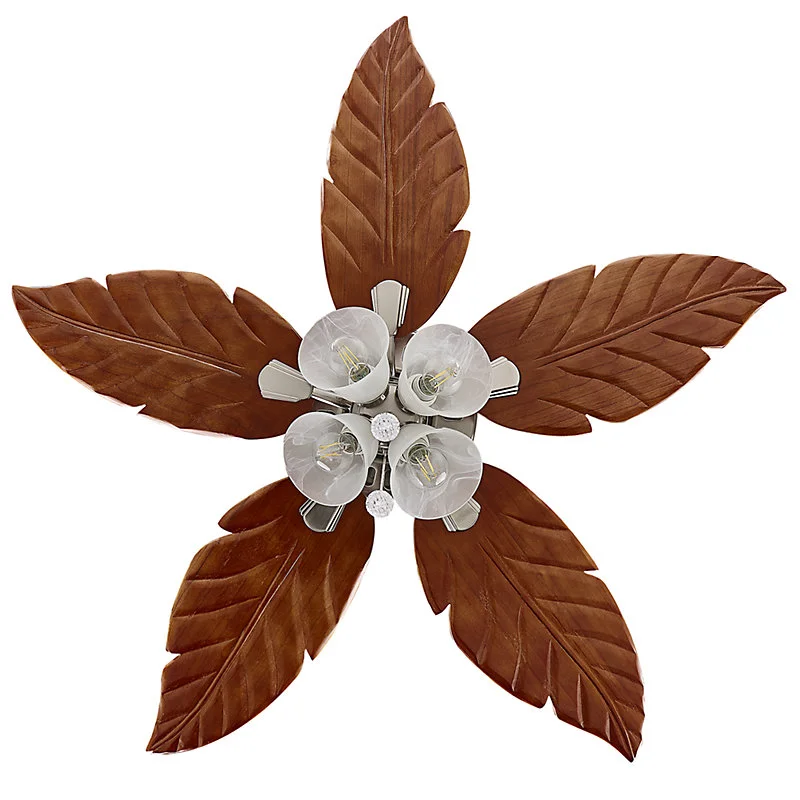 Design Moderne Ventilateur de plafond avec lampe GILA Argenté