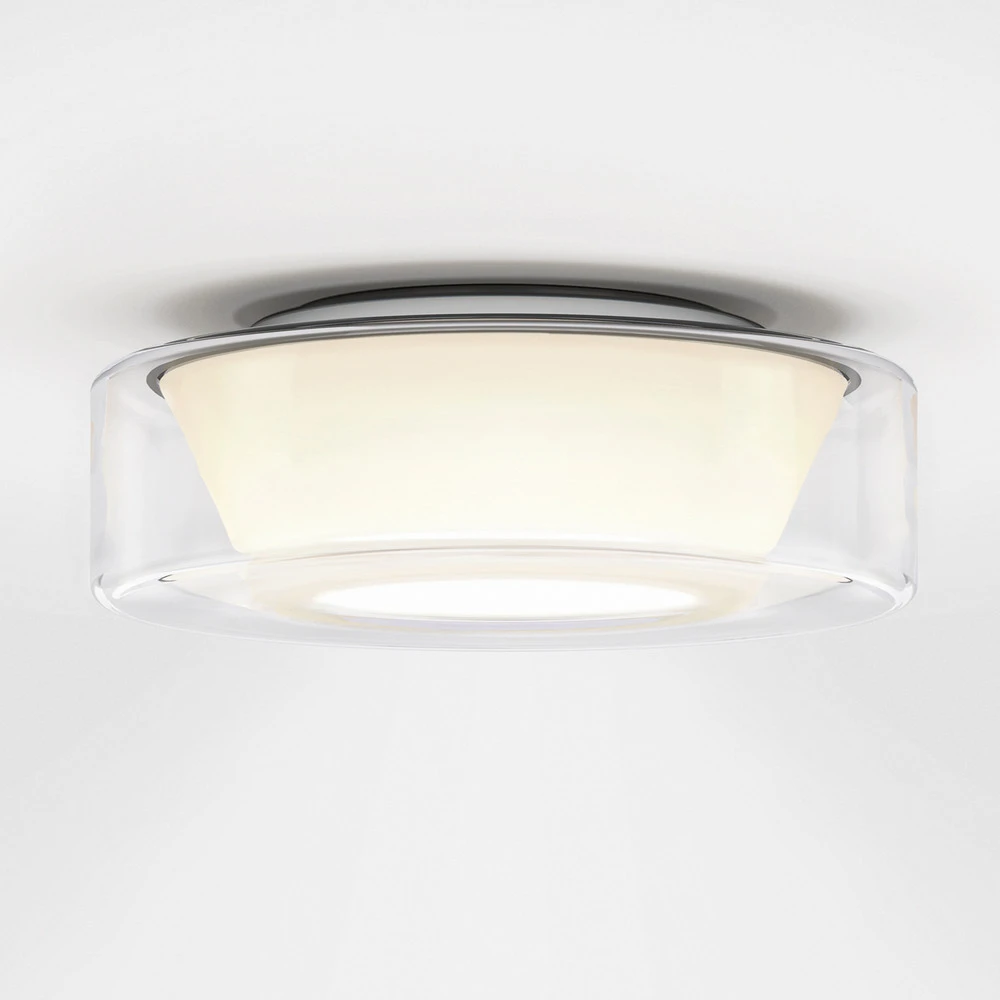 Haute Performance serien.lighting Curling L plafond 927 verre/conique