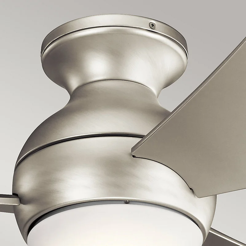 Haute Performance Ventilateur de Plafond Sola 86cm - Nickel brossé